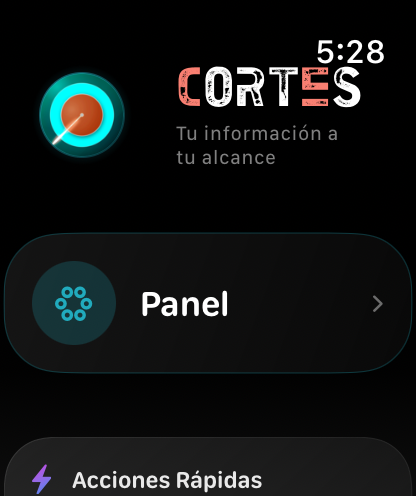 Cortes en Apple Watch — Inicio